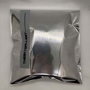 Custom LOGO Glossy Silver Mailer for Clothing Shipping <b>Bag</b> S M L Metallic <b>Mailing</b> <b>Bag</b> for Hoodies Aluminum Polybag - Product Image 1