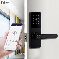 Cerradura Inteligente para Puerta con Múltiples Métodos de Desbloqueo: Contraseña, Huella Dactilar, Tarjeta RFID, con Aplicación para Apartamento, Fabricación OEM ODM