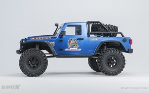CROSSRC EMO X 4WD RC Rock Crawler à l'échelle 1/8 avec essieux portiques Rhino, boîte de vitesses à 2 rapports, blocage de différentiel, camion professionnel RTR pour hobby - Product Image 2