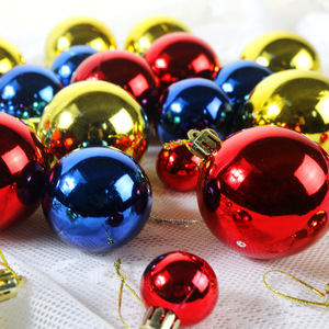 Decoraciones navideñas Bolas navideñas Decoraciones para árboles de Navidad Cajas de cubos Bolas sexuales opuestas Bolas galvanizadas de plástico - Product Image 4