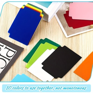 Separadores de Tarjetas de Plástico Multicolores Esmerilados con Pestañas, Cierre Vertical Estándar con Clip, Compatible con TCG, 2.7 x 3.8 Pulgadas - Product Image 4