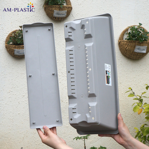 आउटडोर घर की सजावट के लिए ट्रे आयताकार गार्डन बालकनी के साथ लंबे आयताकार गार्डन बालकनी प्लांटर - Product Image 5