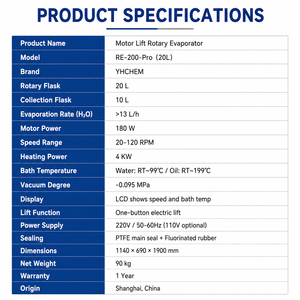 Rotavapor de Laboratorio, Evaporador Rotatorio al Vacío con <span class=keywords><strong>Extractor</strong></span> Soxhlet - Product Image 6