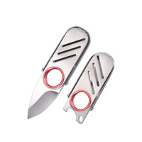 BG Model Outdoor Belt Knife Draagbaar kampeer- en vouwmes met roestvrijstalen mes en handvat Mini Ring Fruitmes