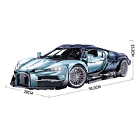 GULY 10648 Tourbillon Bugatti Chiron Technical 42083 1:8 Coche Deportivo RC de Bloques de Construcción, Modelo de Ensamblaje, Juguetes, Regalos, 3719 Piezas