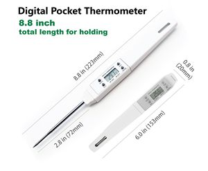 Nhiệt kế thịt bỏ túi kỹ thuật số Đầu dò thực phẩm nhà bếp đọc tức thì không thấm nước với vỏ nhựa bảo vệ - Product Image 4