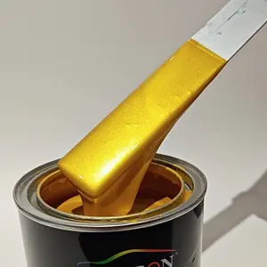 Bossbon Nieuwe Lancering Gele Tint Kleur Tint Enkele Component Parel Goud Auto Voertuig Spuiten Basislaag
