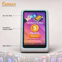 Pembaca Kartu Arcade Mendukung Sistem Pembayaran Tanpa Tunai WiFi Token Mode Ganda dengan Efek Lampu LED Warna-warni untuk Pusat Permainan