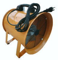 Ventilateur Soufflant Portable pour Espaces Confinés 200mm - 300mm, Petit Modèle en Aluminium, Ventilateurs Axiaux AC Autoportants