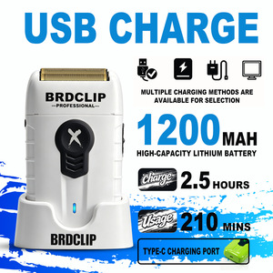 <span class=keywords><strong>Afeitadora</strong></span> Eléctrica Inalámbrica de Láminas, 10000 RPM, Hipoalergénica, Doble Lámina Flotante, Recargable por USB, para Piel Sensible, de Viaje, 4 Colores - Product Image 4