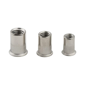 Écrous à riveter Vante M3-M10 en acier inoxydable 304, à tête plate moletée, métriques, usinés CNC pour équipements de communication - Product Image 1