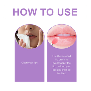 Mascarilla labial hidratante Grape An, cuidado suave, color labial ligero, retención de agua, labios sedosos y frescos. - Product Image 6