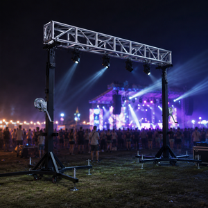 300kg lifting tower crank <b>stand</b> adjustable <b>speaker</b> lift <b>stand</b> line array <b>speakers</b> aluminum truss support - Product Image 1