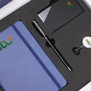 2025新年定制标志PU日记笔记本套装带笔钥匙扣U闪光商务促销企业礼品套装 - Product Image 4