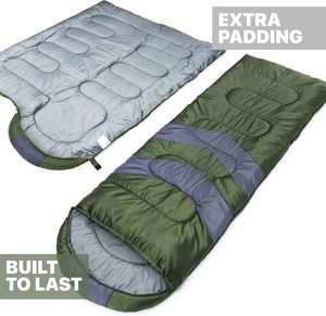 Sacs de couchage imperméables ultralégers MalloMe pour adultes et enfants, filles et garçons, 3 saisons, équipement de randonnée, camping, backpacking - Product Image 4