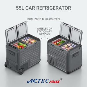 Réfrigérateur <span class=keywords><strong>de</strong></span> voiture ACTECmax Deep Freeze 55L à double porte avec roues, congélateur à double zone 65W, glacière pour véhicule, idéal pour les réunions <span class=keywords><strong>de</strong></span> famille - Product Image 2