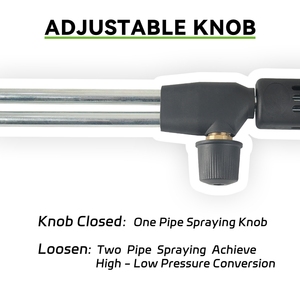 Tige d'extension double réglable en acier inoxydable 304, 4000 PSI, avec double raccord MNPT1/4'' *2, pour haute pression et double lance - Product Image 6