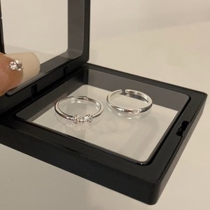 Anillo de Plata de Ley S925 con Diseño de Lazo de Amor, Anillo Romántico para el Dedo Índice, Diseño de Nicho, Anillo de Pareja Personalizado y Moderno para Mujer - Product Image 3