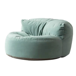 Fauteuil pouf géant rond vert orange confortable pour salon, vente chaude, avec rembourrage - Product Image 1