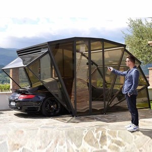 Auvent de voiture pliable de luxe, abri portable robuste et imperméable avec protection UV pour voiture, bateau, piscine et stockage - Product Image 1