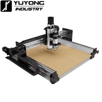 Kit complet de routeur CNC pour bois Black Extrusion 5075 QueenBee Ultra/Pro avec rails linéaires améliorés, machine de travail du bois 4 axes 3D
