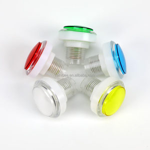 Bouton d'arcade de 45 mm, console de jeu vidéo de type machine de basket-ball, interrupteur de commande lumineux, accessoires de clé transparente, type boxe - Product Image 6