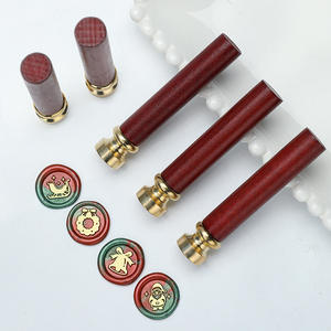 Mini Kit de Sceaux de Cire de Noël avec Manche en Acajou pour Journaux et Enveloppes – 6 Motifs – Fournitures de Décoration de Fêtes - Product Image 2