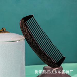 Peine de madera de sándalo Huaxin para masaje del cuero cabelludo, 10-15 cm, para cuidado del cabello, de la fábrica Huaxin Comb, municipio de Lanzhuo, condado de Hengyang - Product Image 1