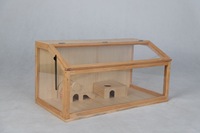 Cage d'intérieur en bois naturel pour animaux de compagnie, grand animal de compagnie fait à la main, hamster, cabane Totoro, grotte de cochon d'inde, écureuil