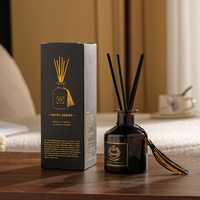 Diffuseur à bâtonnets parfum lavande et clochettes, diffuseur d'huile sans BPA, écologique, arôme longue durée, bouteille en verre, luxe européen pour la maison