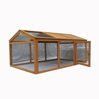 Niche moderne pour animaux de compagnie, 4 pièces, petite maison pour lapin, niche en bois