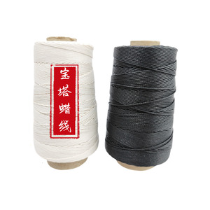 Ingrosso filo rotondo corda di cera di <span class=keywords><strong>cotone</strong></span> 1mm cavo di cera tessuto a mano linea di cera - Product Image 1
