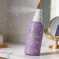 Brume Fixatrice Hydratante Longue Durée Acide Hyaluronique Fini Mat Tous Types de Peau Bio Végane Non Testée sur les Animaux Haute Performance
