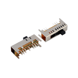 14-פין 6-מיקום דרך חור שקופית מתג מרובי-עמדה עבור חומר pvc עבור מערכות בקרה תעשייתיות - Product Image 4