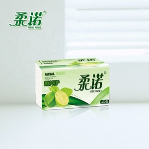 Rounuo OEM paquete suave tejido facial 100% pulpa de madera <span class=keywords><strong>2</strong></span> ply - Product Image 4