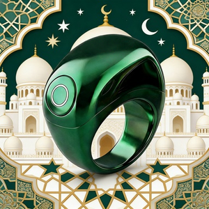 แหวนขายดีที่สุด แหวนมุสลิมสำหรับซิกร แหวนเตือนการสวดมนต์ เครื่องนับอิเล็กทรอนิกส์อัจฉริยะ แหวนนับจำนวนการสวดมนต์สำหรับเดือนรอมฎอน - Product Image 2