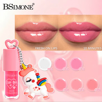 Gloss à lèvres hydratant et repulpant effet éclat, à base d'eau minérale végétalienne, longue tenue, design arc-en-ciel poney cartoon – Meilleure vente