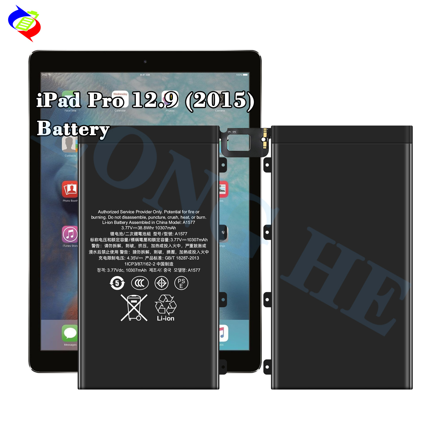 Apple iPad Pro 12.9 10307mAh A1652 A1584A1577リチウム電池用