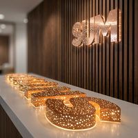 Lettres en acrylique personnalisées Galaxy, logo 3D en métal ciel étoilé, diamant en relief, LED lumineuses, signalétique publicitaire étanche pour voiture