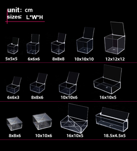 透明PSボックス 在庫あり 卸売 食品グレード プラスチック アクリル製 小型おもちゃ ディスプレイ 保護収納ケース フリップボックス - Product Image 5