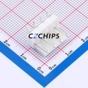 W396110K-4PY2113 Wire-to-Board Pin Header Bent Lead Through Hole,P=3.96mm Connector 1x4P 3.96mm Right Angle Insert VH - Product Image 1