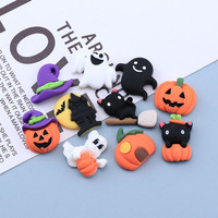 Personnalisable Halloween Citrouille Enfant Cheveux Ornements Flatback Résine Charmes Réfrigérateur Aimant pour la Décoration