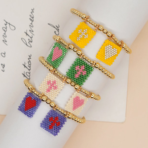 Pulsera <span class=keywords><strong>de</strong></span> cuentas iyuki <span class=keywords><strong>de</strong></span> 2895 pulgadas, brazalete hecho a mano con colgante <span class=keywords><strong>de</strong></span> Cruz para <span class=keywords><strong>amistad</strong></span> - Product Image 1