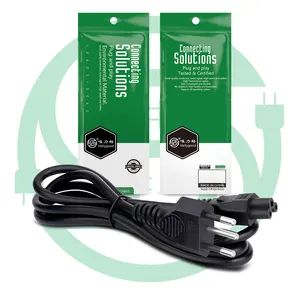 Prix attrayant et raisonnable connecteur IEC C5 C6 C13 câble de prise brésilien prise blanche brésil suisse cordon d'alimentation à 3 broches