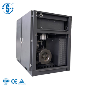 ضاغط هواء أفقي عالي الكفاءة ثنائي المرحلة PM VSD بقوة 8 بار، 100 حصان، 75 كيلوواط، تدفق هواء كبير للصناعات الثقيلة - Product Image 2