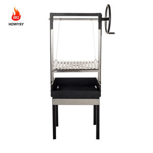 Urban Santa Maria Argentina BBQ Grill Machine Acier Métal Parrilla Asado <span class=keywords><strong>Brasero</strong></span> Usage Domestique Chariot Charbon De Bois Carburant Cuisson Cuisson - Product Image 2