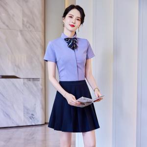 Vente en gros <span class=keywords><strong>prix</strong></span> vrac bonne qualité coton de travail extensible à manches longues bureau femmes chemisier chemises habillées pour dames - Product Image 4