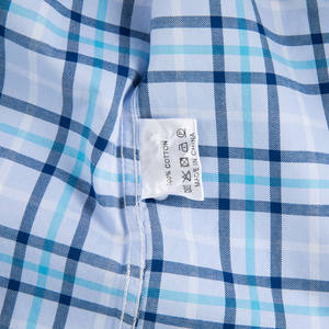 Logo personalizzato Color anti-umidità <span class=keywords><strong>oversize</strong></span> a maniche lunghe con bottone Casual <span class=keywords><strong>abito</strong></span> da lavoro formale camicia a quadri da <span class=keywords><strong>uomo</strong></span> - Product Image 6