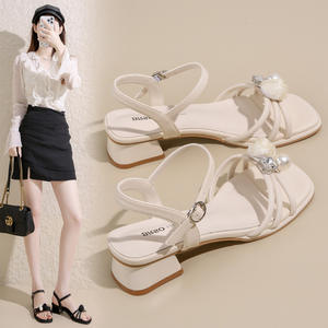 Sandales d'été style plage, mode américaine, multifonctionnelles, à semelle épaisse et bout ouvert, avec amorti, pour femmes, fabriquées avec des matériaux confortables - Product Image 5