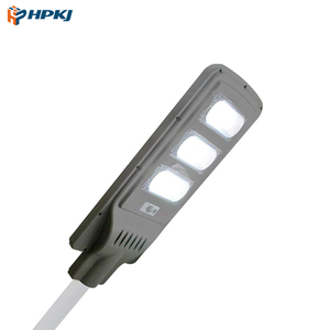 HEPU đường không thấm nước tất cả trong một Đèn Đường Cảm biến chuyển động COB <span class=keywords><strong>LED</strong></span> Đèn Tường Ngoài Trời vườn năng lượng mặt trời đèn đường - Product Image 3